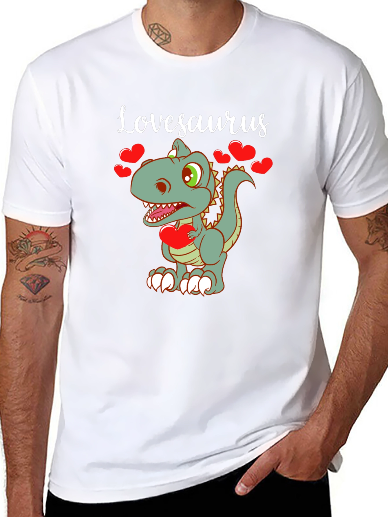 Lovesaurus T-Shirt Valentines Day Gift