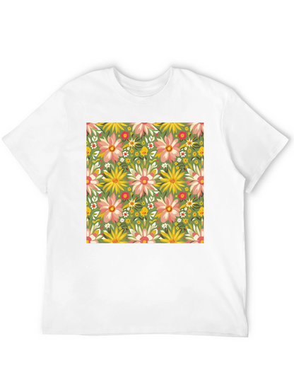 Floral Print Crew Neck T-Shirt