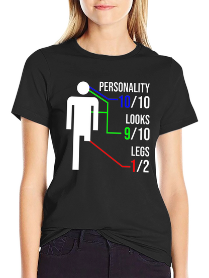 Funny One-Legged Man Graphic T-Shirt