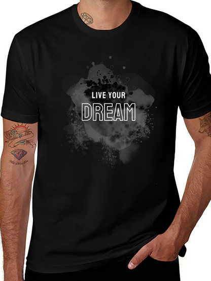 Live Your Dream Black Graphic Tee