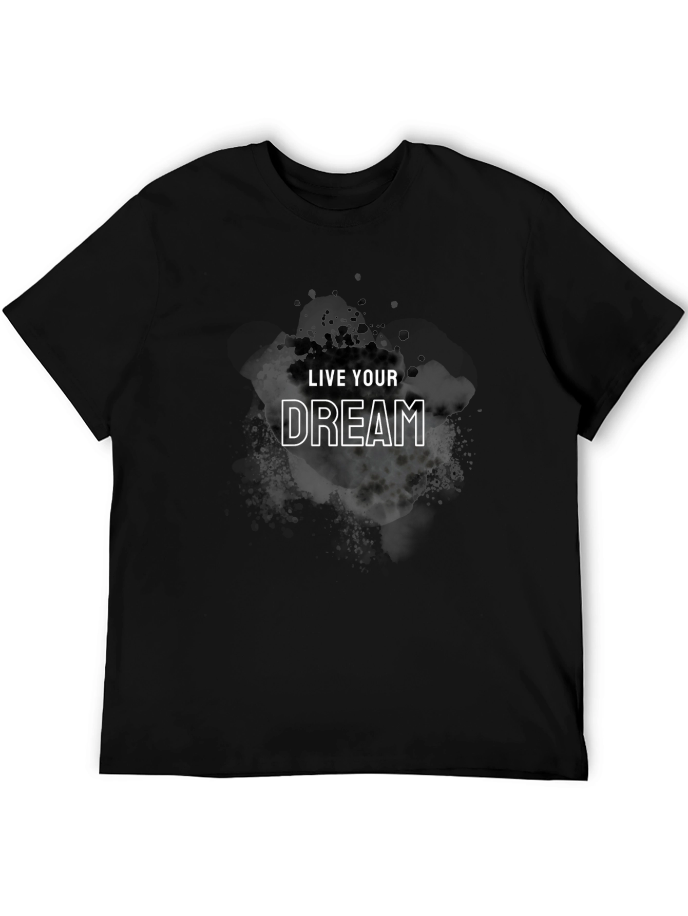 Live Your Dream Black Graphic Tee