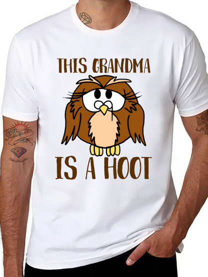 Funny Grandma Owl Graphic T-Shirt