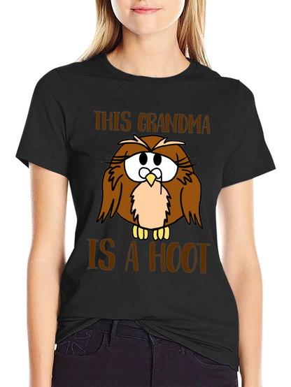 Funny Grandma Owl Graphic T-Shirt