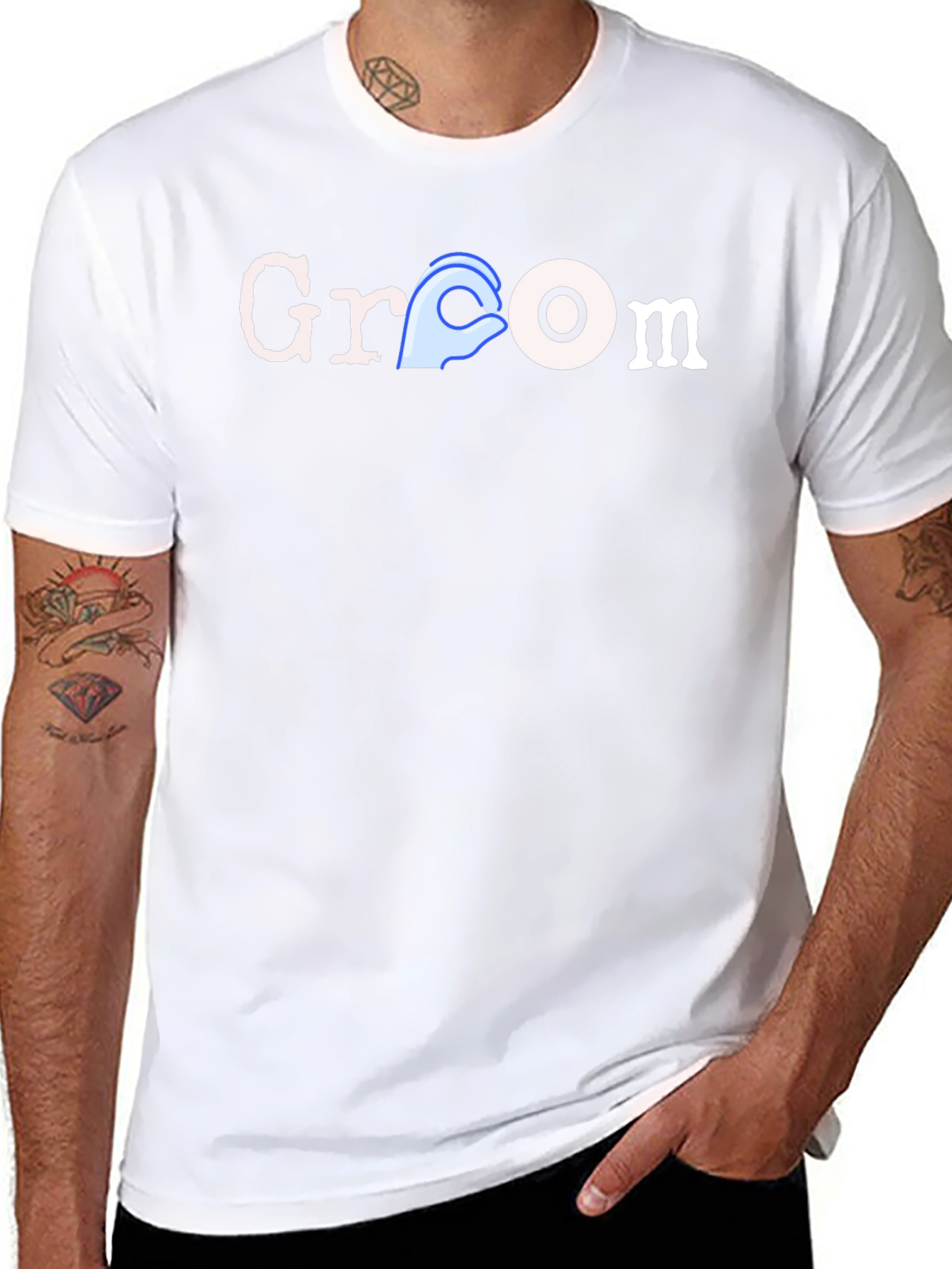 Groom Humor Black T-Shirt Novelty Design