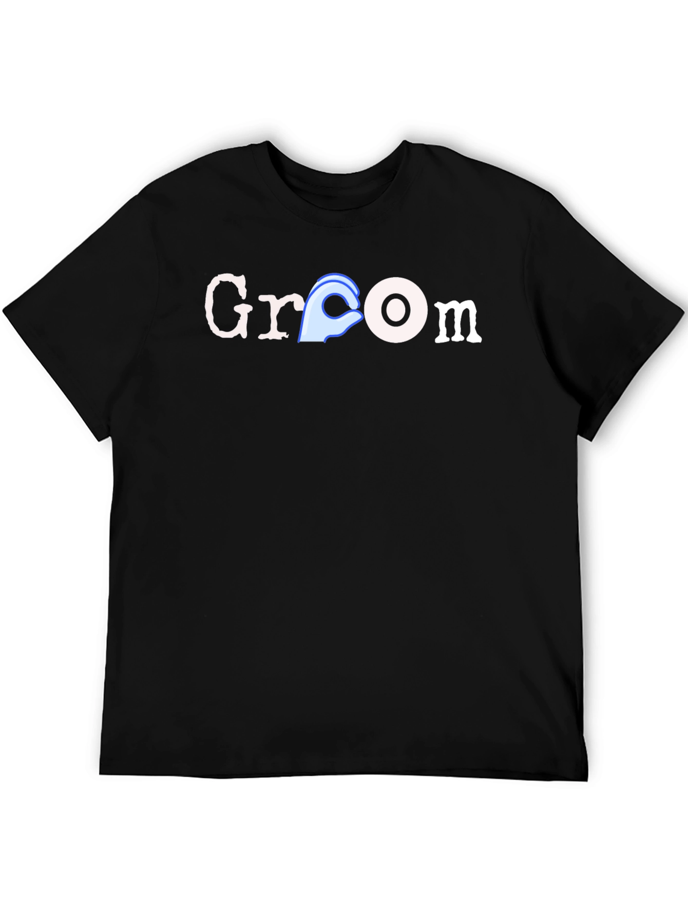 Groom Humor Black T-Shirt Novelty Design
