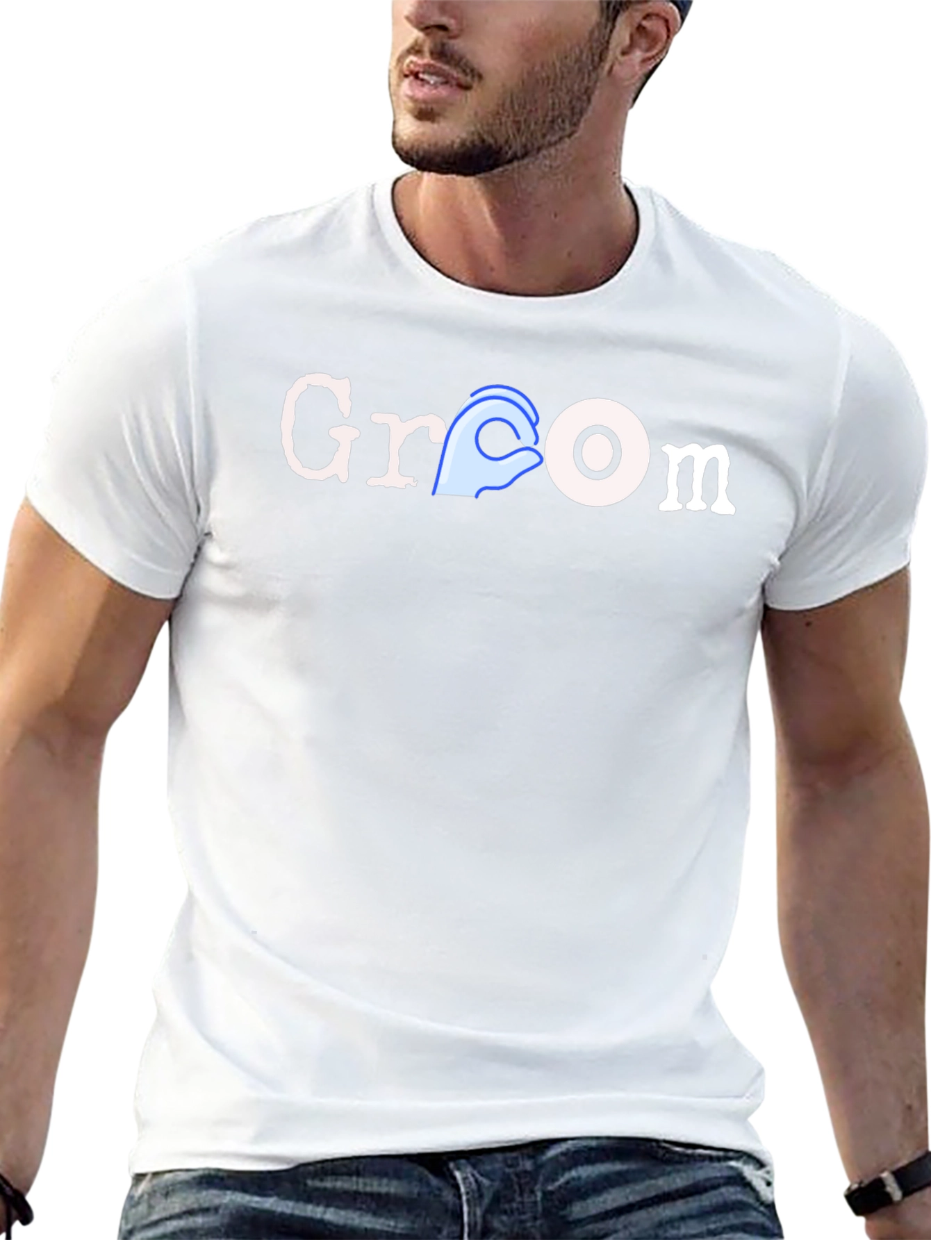 Groom Humor Black T-Shirt Novelty Design