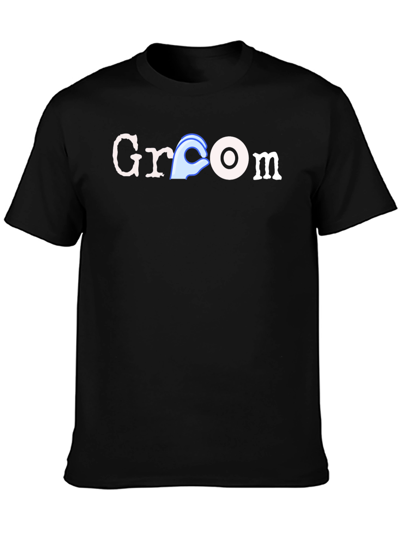 Groom Humor Black T-Shirt Novelty Design