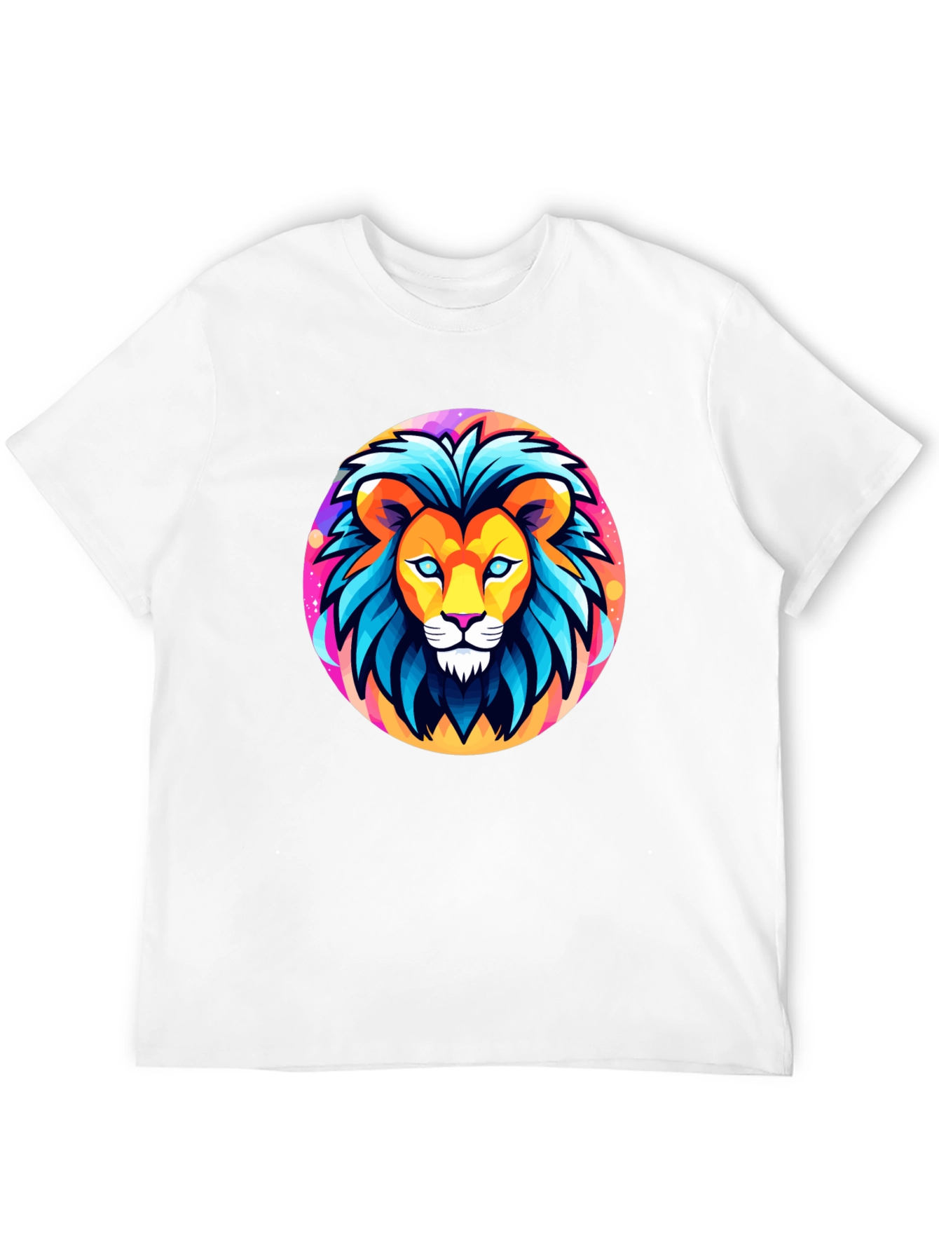 Bold Lion Graphic Tee - Black Cotton Shirt