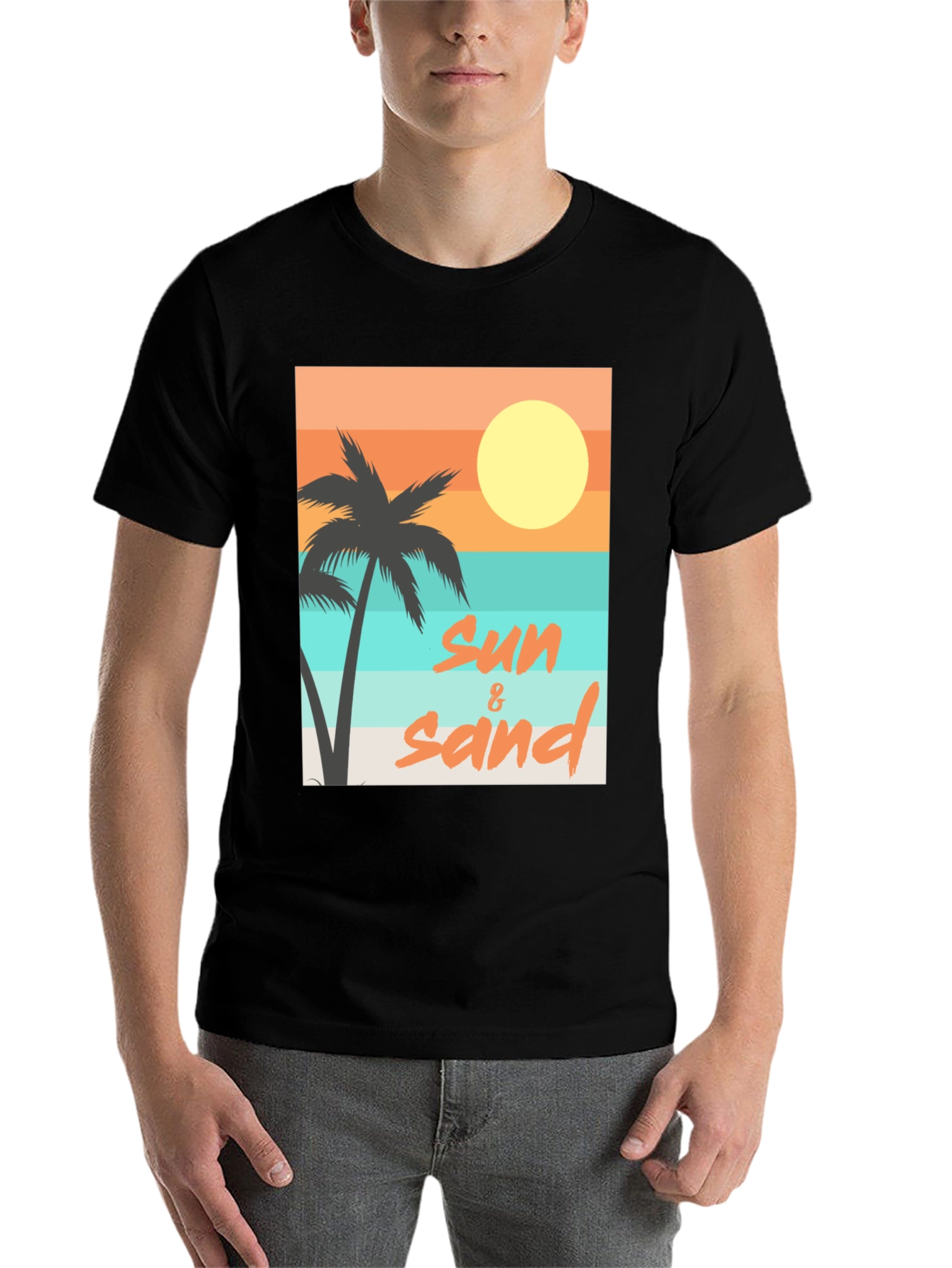 Sun & Sand Graphic Tee - Relaxed Beach Vibes