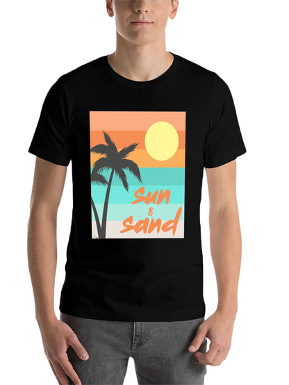 Sun & Sand Graphic Tee - Relaxed Beach Vibes