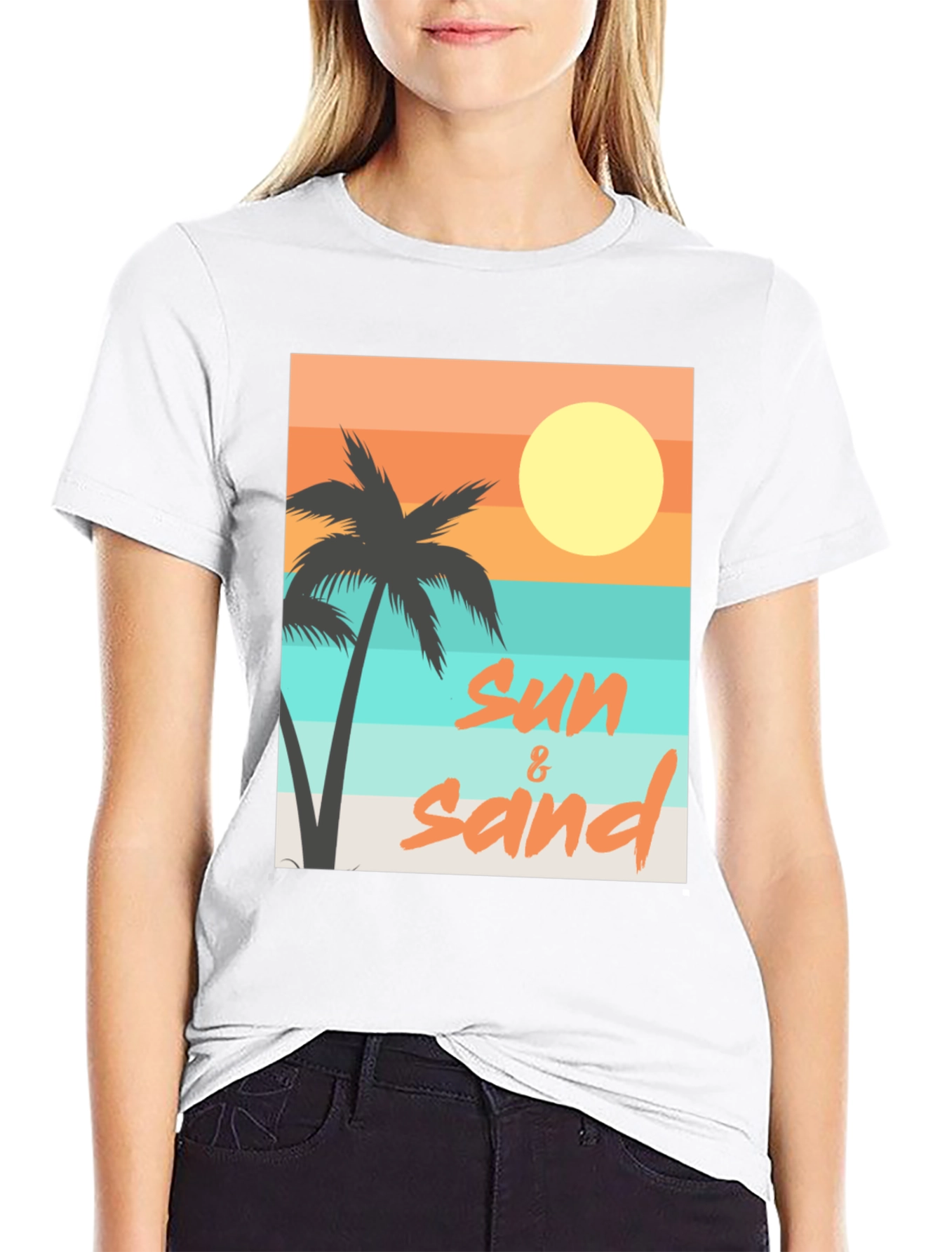 Sun & Sand Graphic Tee - Relaxed Beach Vibes