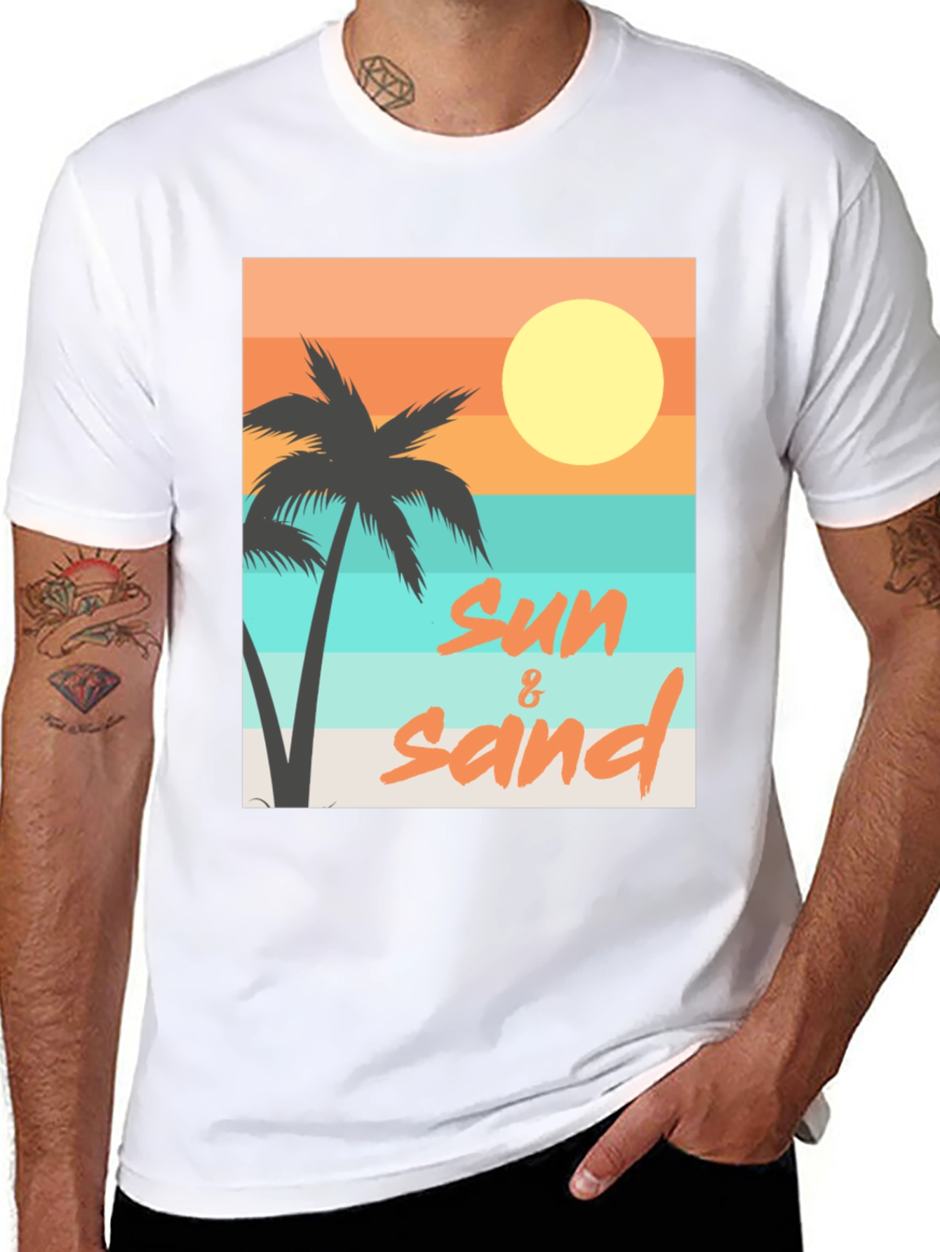 Sun & Sand Graphic Tee - Relaxed Beach Vibes