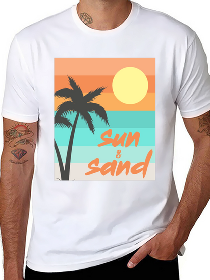 Sun & Sand Graphic Tee - Relaxed Beach Vibes