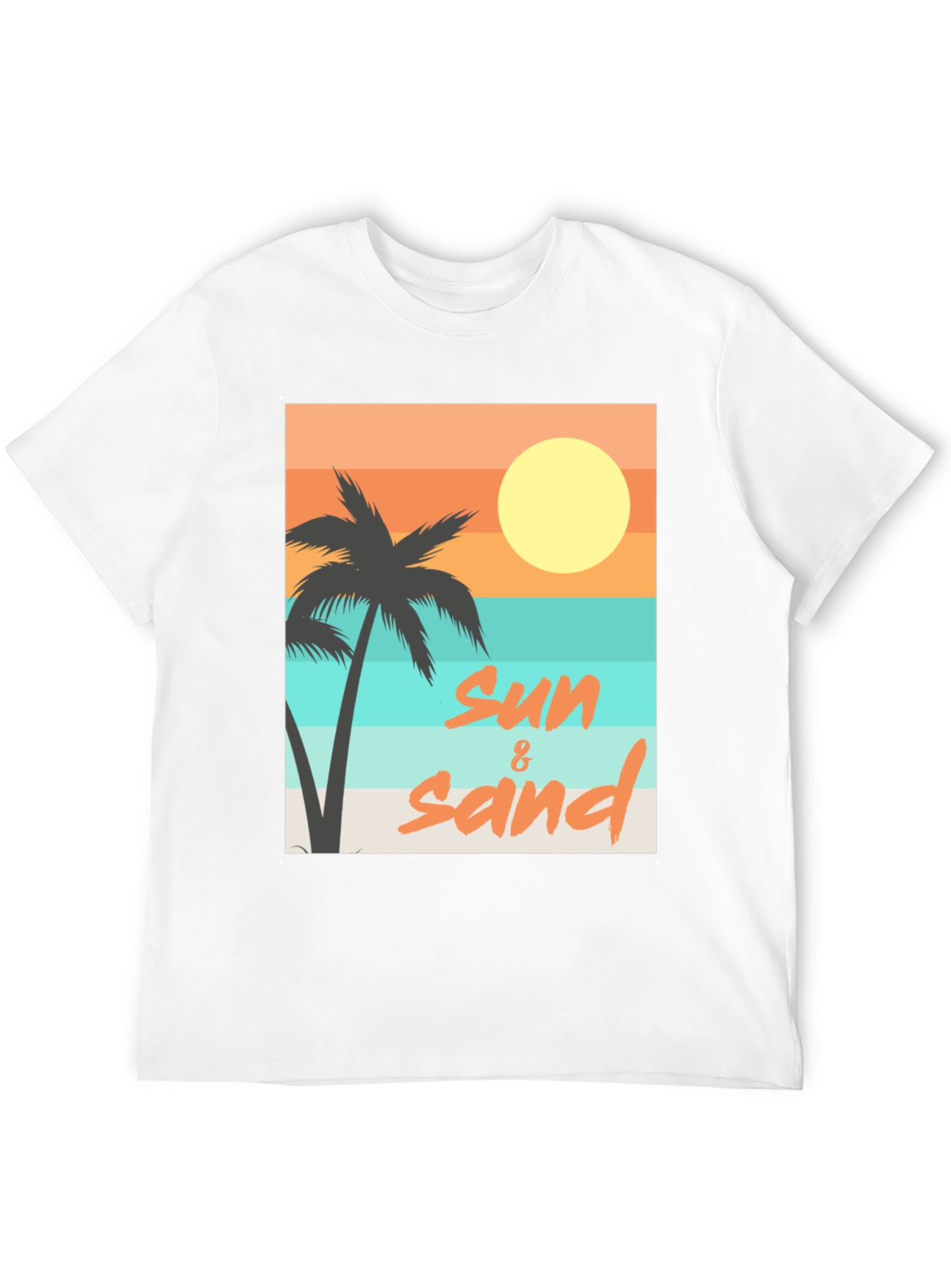 Sun & Sand Graphic Tee - Relaxed Beach Vibes