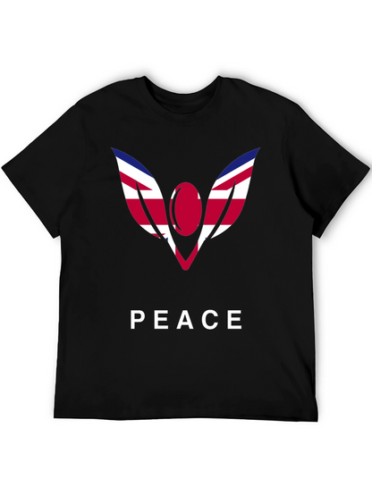 Peace Graphic Tee - Union Jack Angel Wings