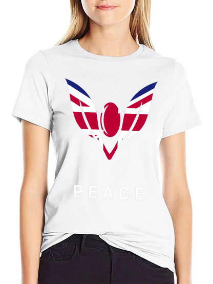 Peace Graphic Tee - Union Jack Angel Wings