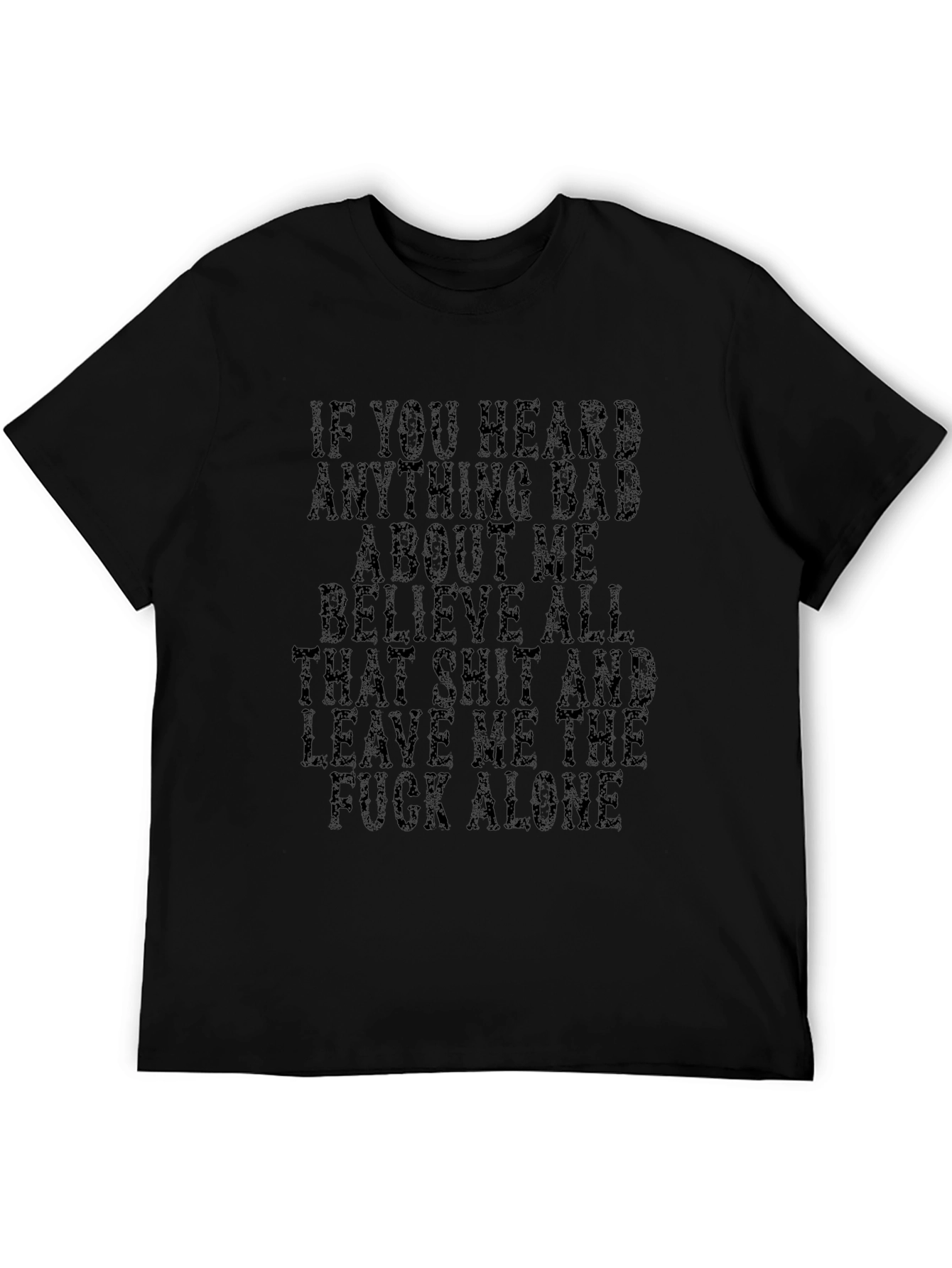 Sarcastic Graphic Tee - Leave Me Alone