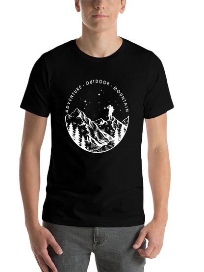 Adventure Mountain Outdoor Graphic T-Shirt