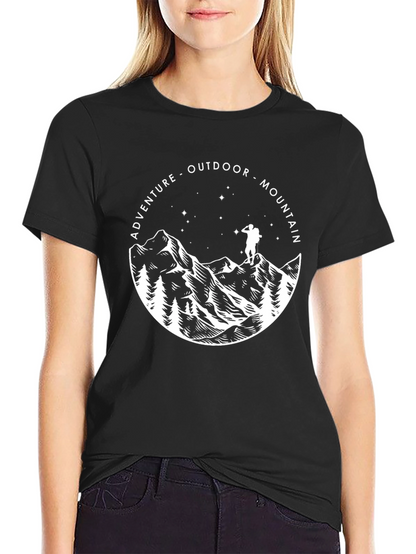 Adventure Mountain Outdoor Graphic T-Shirt
