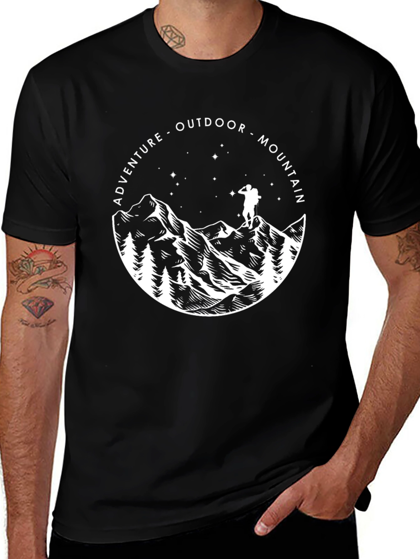 Adventure Mountain Outdoor Graphic T-Shirt