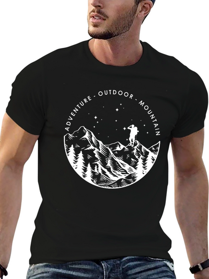 Adventure Mountain Outdoor Graphic T-Shirt