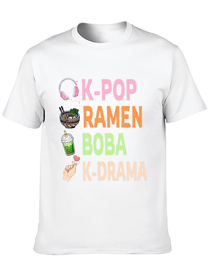 K-Pop Ramen Boba K-Drama T-Shirt