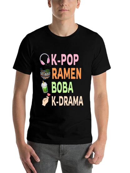 K-Pop Ramen Boba K-Drama T-Shirt
