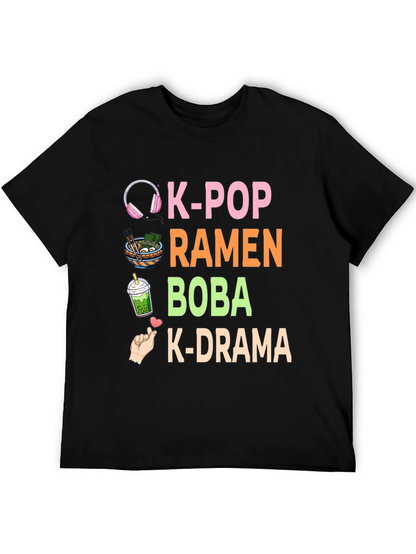 K-Pop Ramen Boba K-Drama T-Shirt
