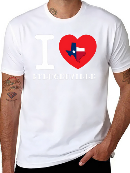 I Heart Pflugerville Texas State Pride T-Shirt