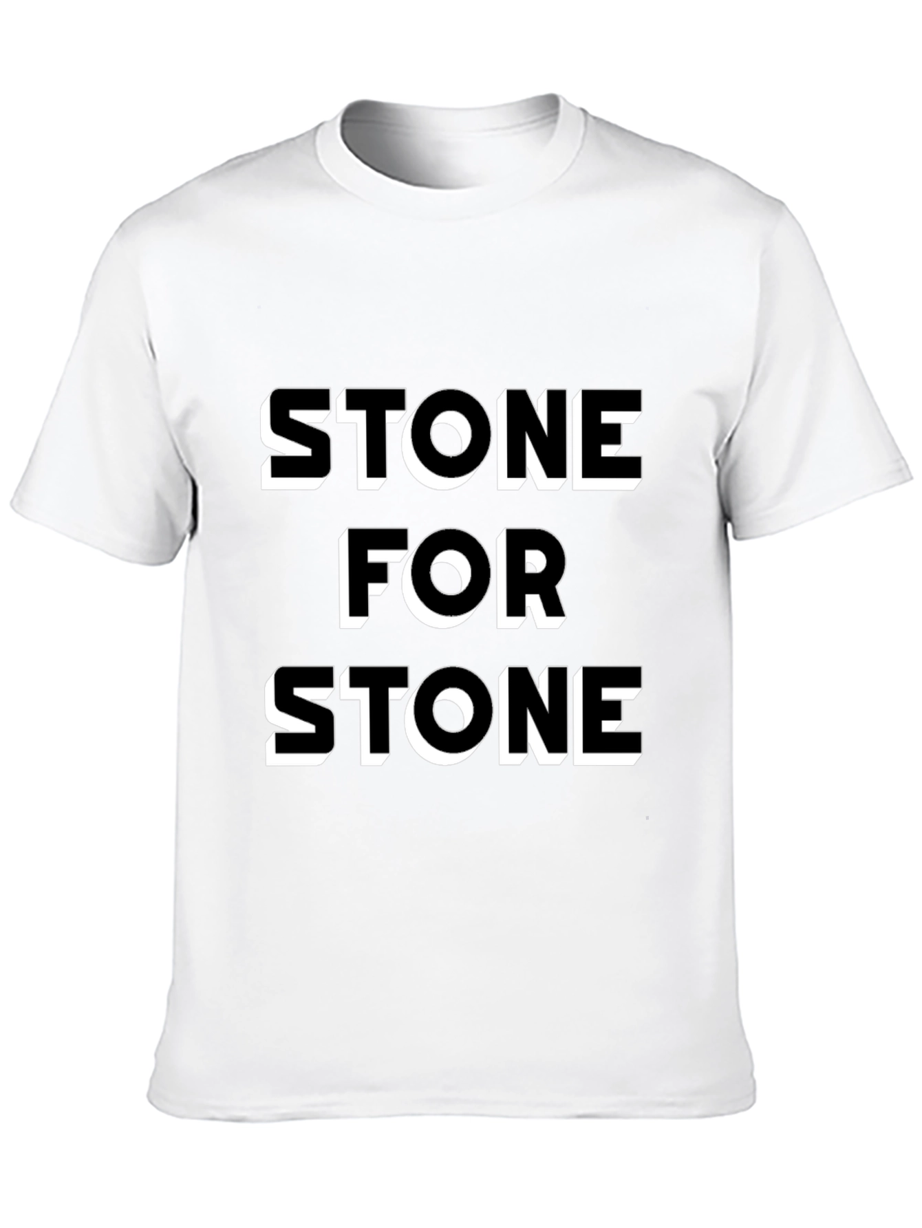 Stone for Stone Black Graphic Tee
