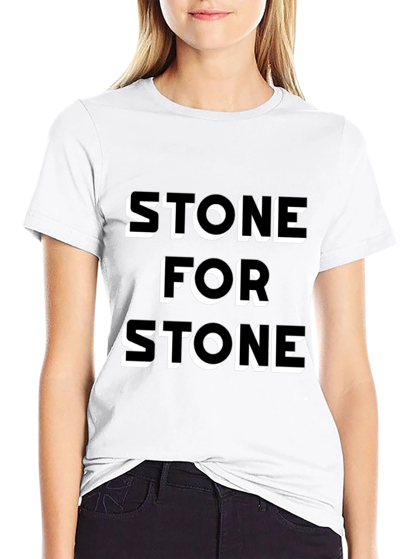 Stone for Stone Black Graphic Tee