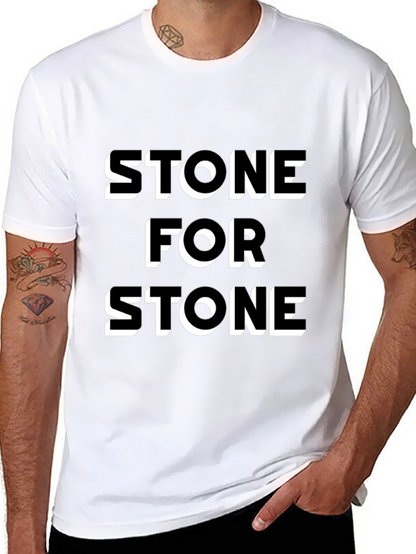 Stone for Stone Black Graphic Tee