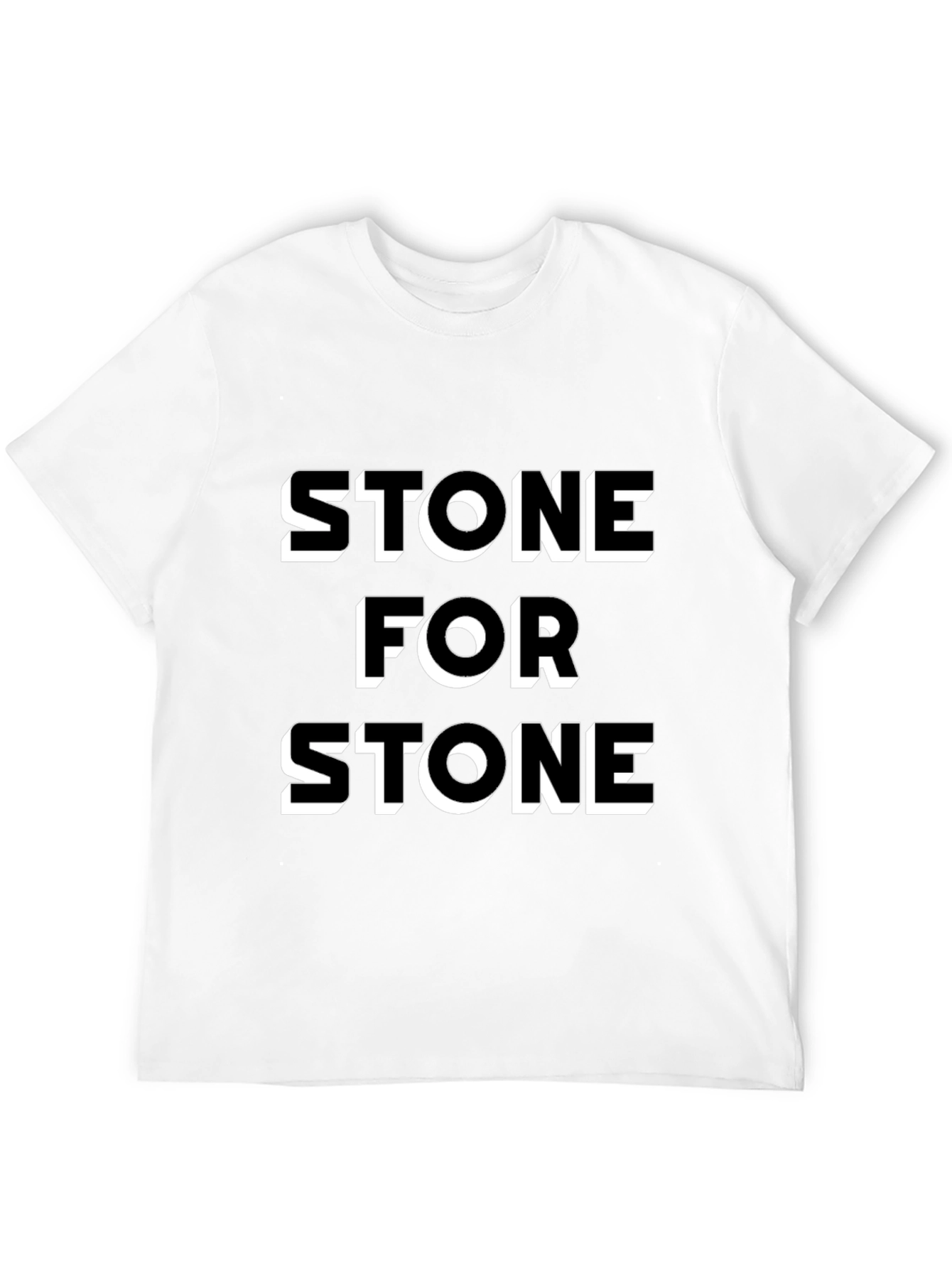 Stone for Stone Black Graphic Tee