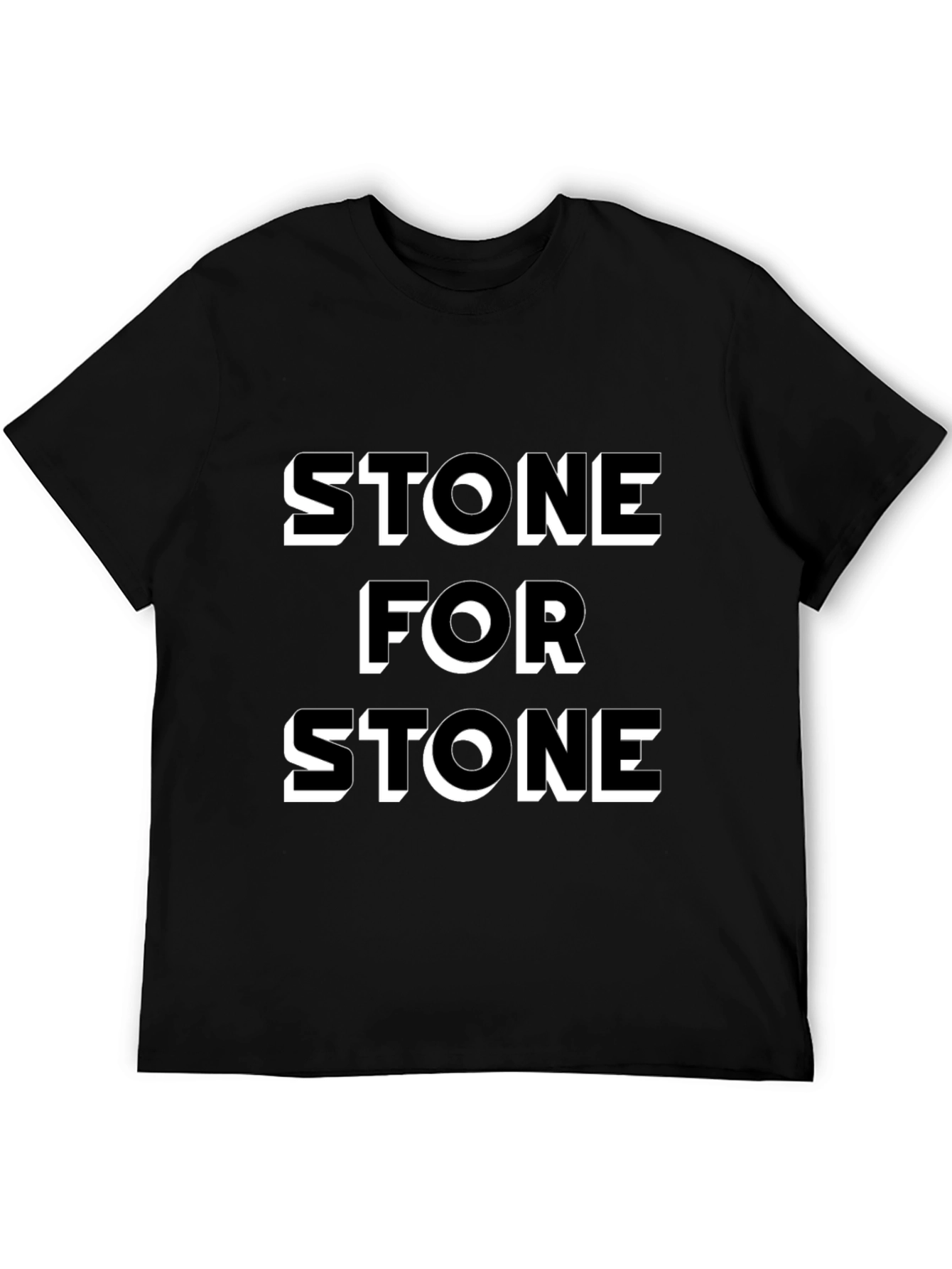 Stone for Stone Black Graphic Tee