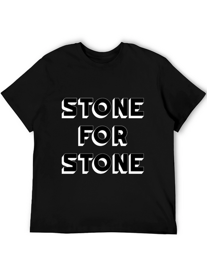 Stone for Stone Black Graphic Tee