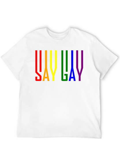 Say Gay Pride Rainbow T-Shirt