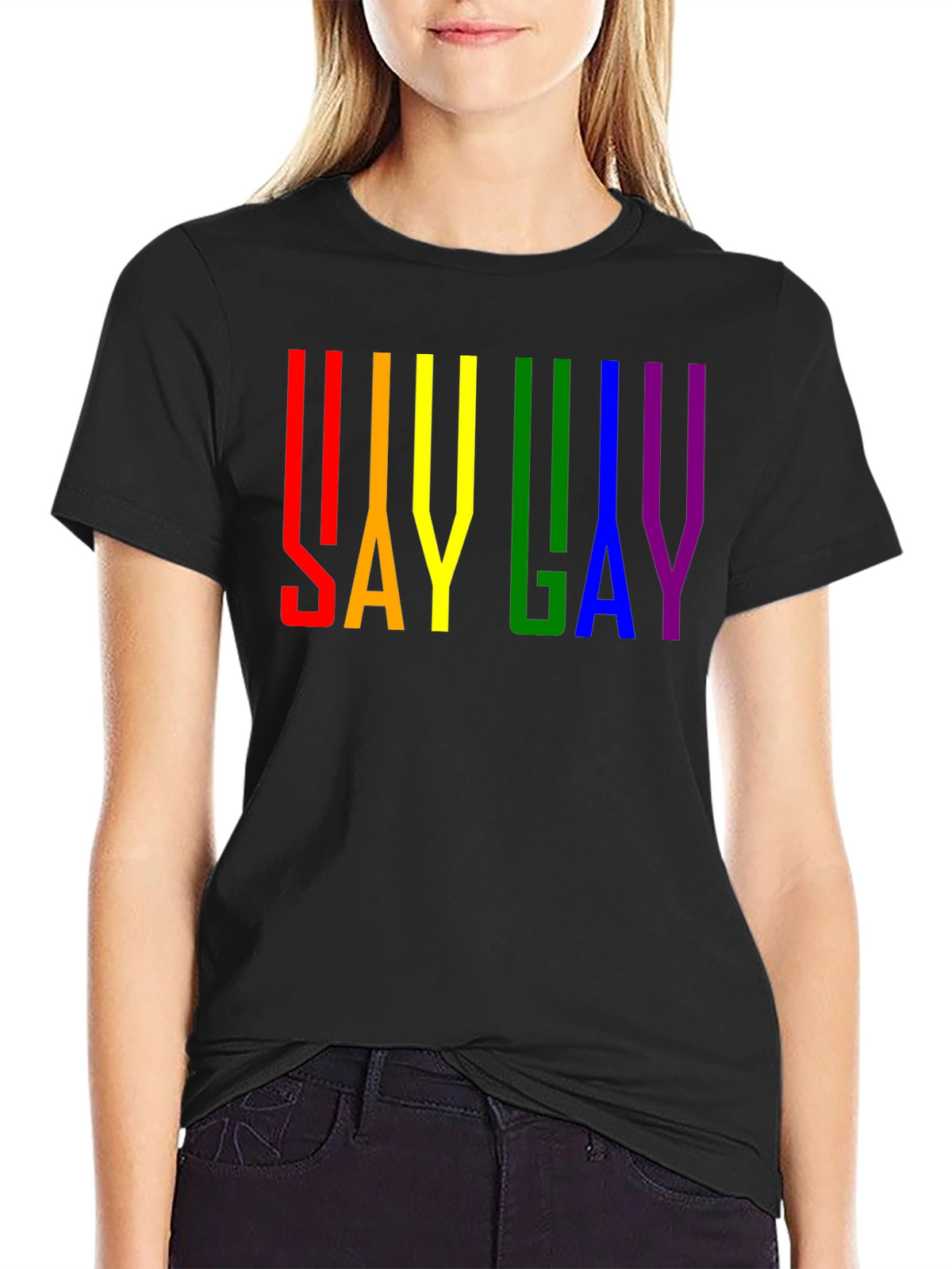 Say Gay Pride Rainbow T-Shirt