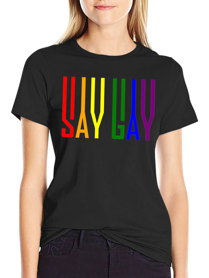 Say Gay Pride Rainbow T-Shirt