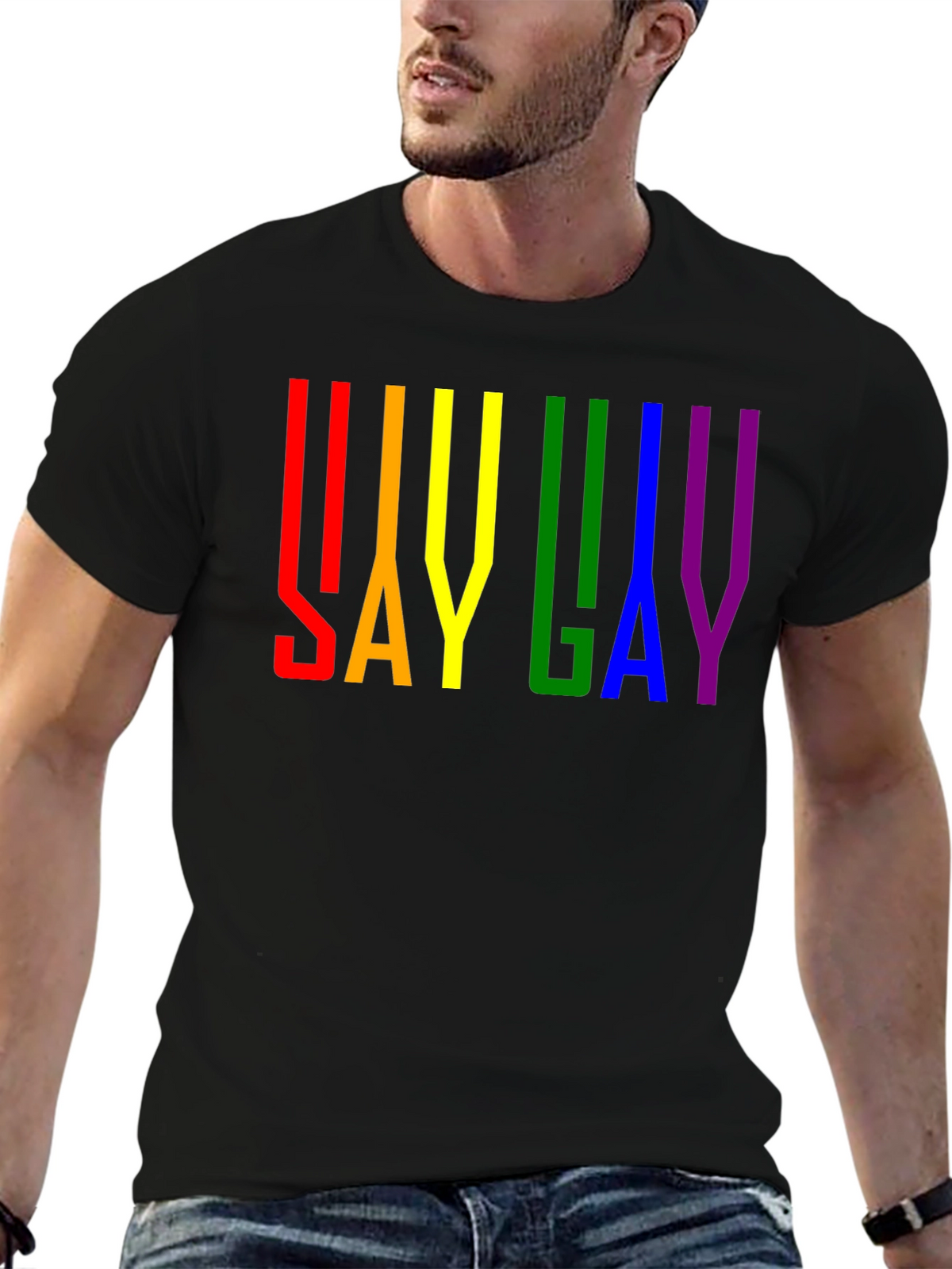 Say Gay Pride Rainbow T-Shirt