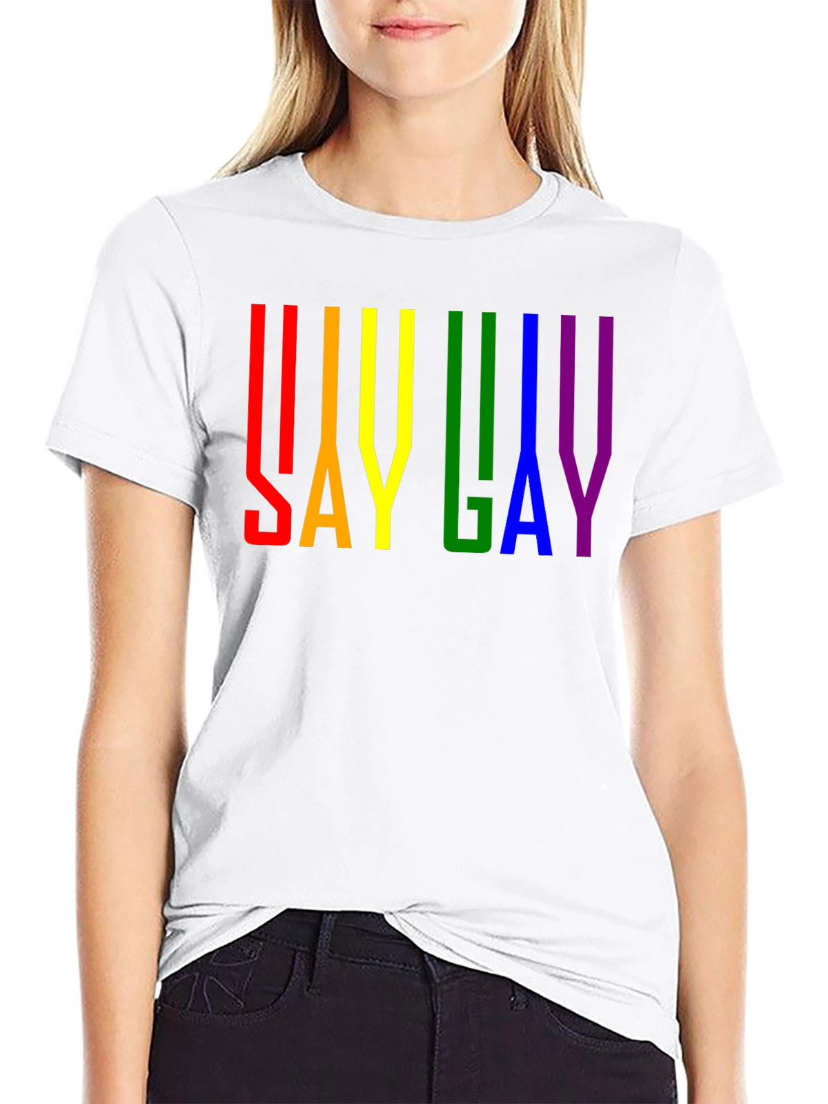 Say Gay Pride Rainbow T-Shirt