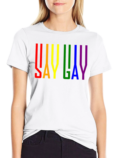 Say Gay Pride Rainbow T-Shirt