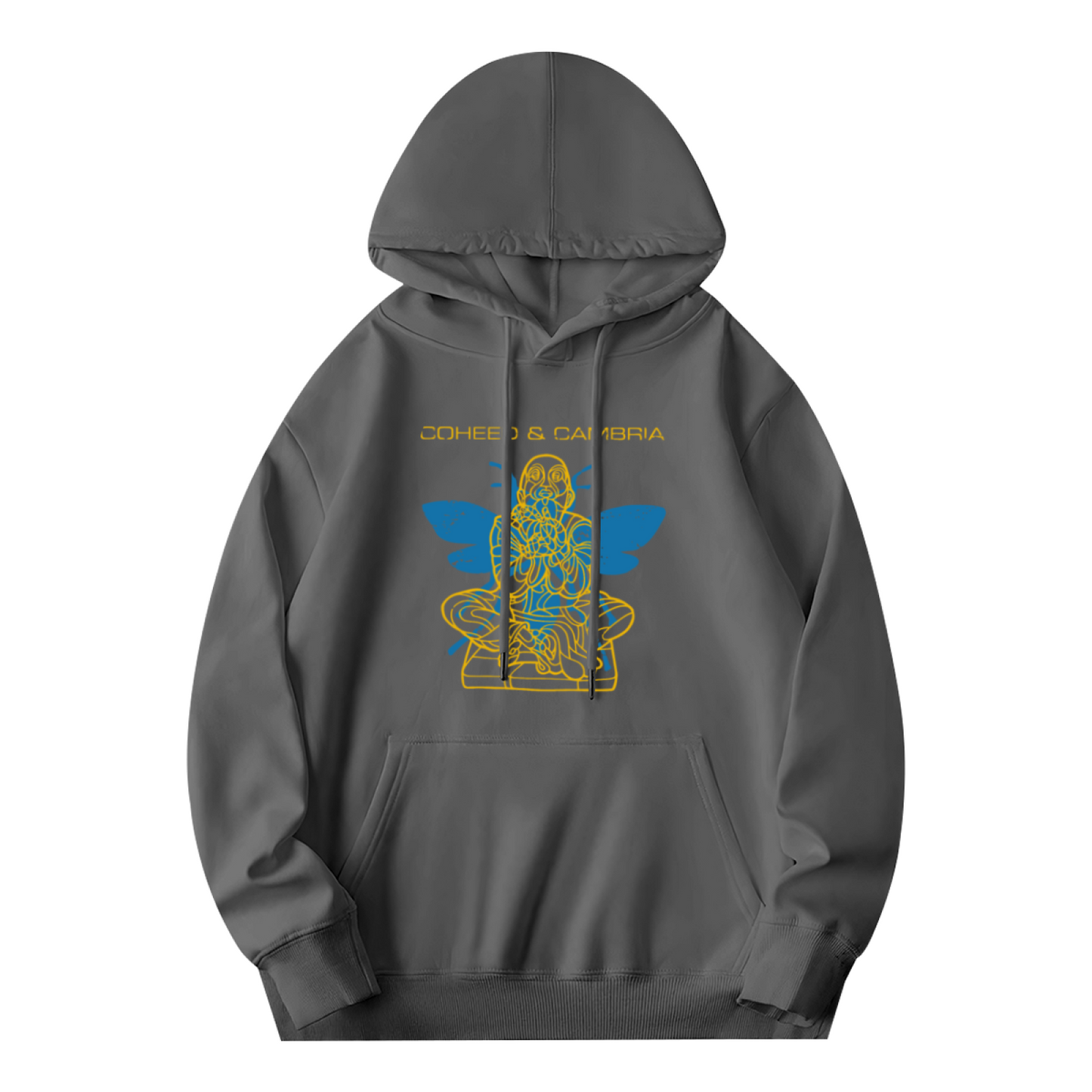 Coheed & Cambria Band Art Gray Hoodie, Rock Music Fan Relaxed Top