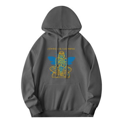 Coheed & Cambria Band Art Gray Hoodie, Rock Music Fan Relaxed Top
