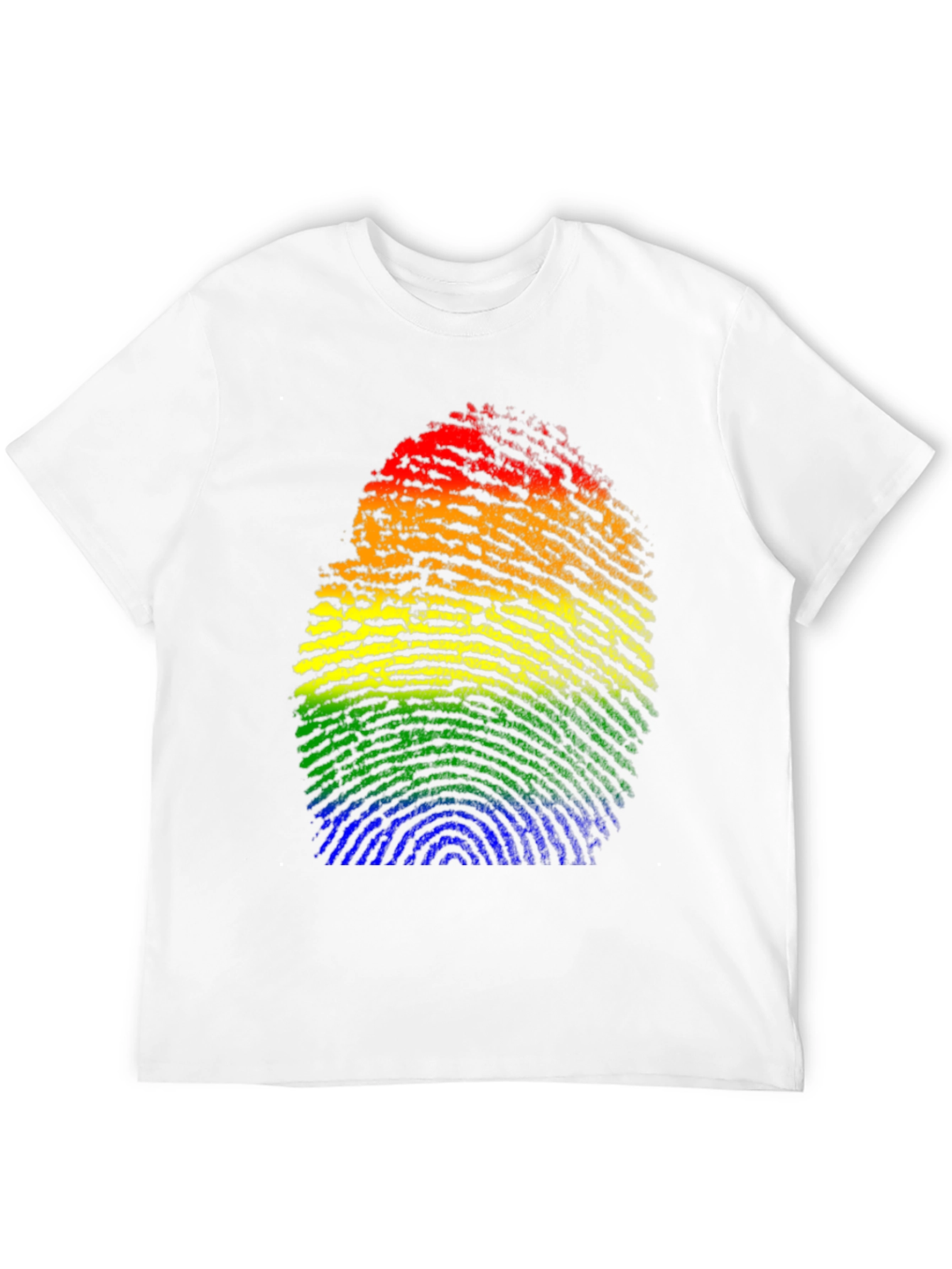 Pride Fingerprint Graphic Tee - Black LGBTQ+ Shirt