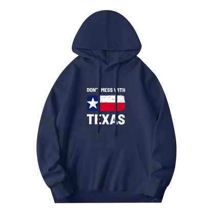 Vintage Texas Flag Graphic Hoodie, Cozy Daily Wear