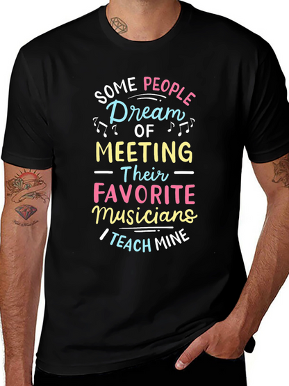 Musician Teacher Graphic Tee - Black