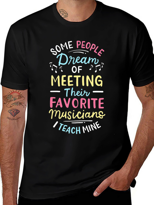Musician Teacher Graphic Tee - Black