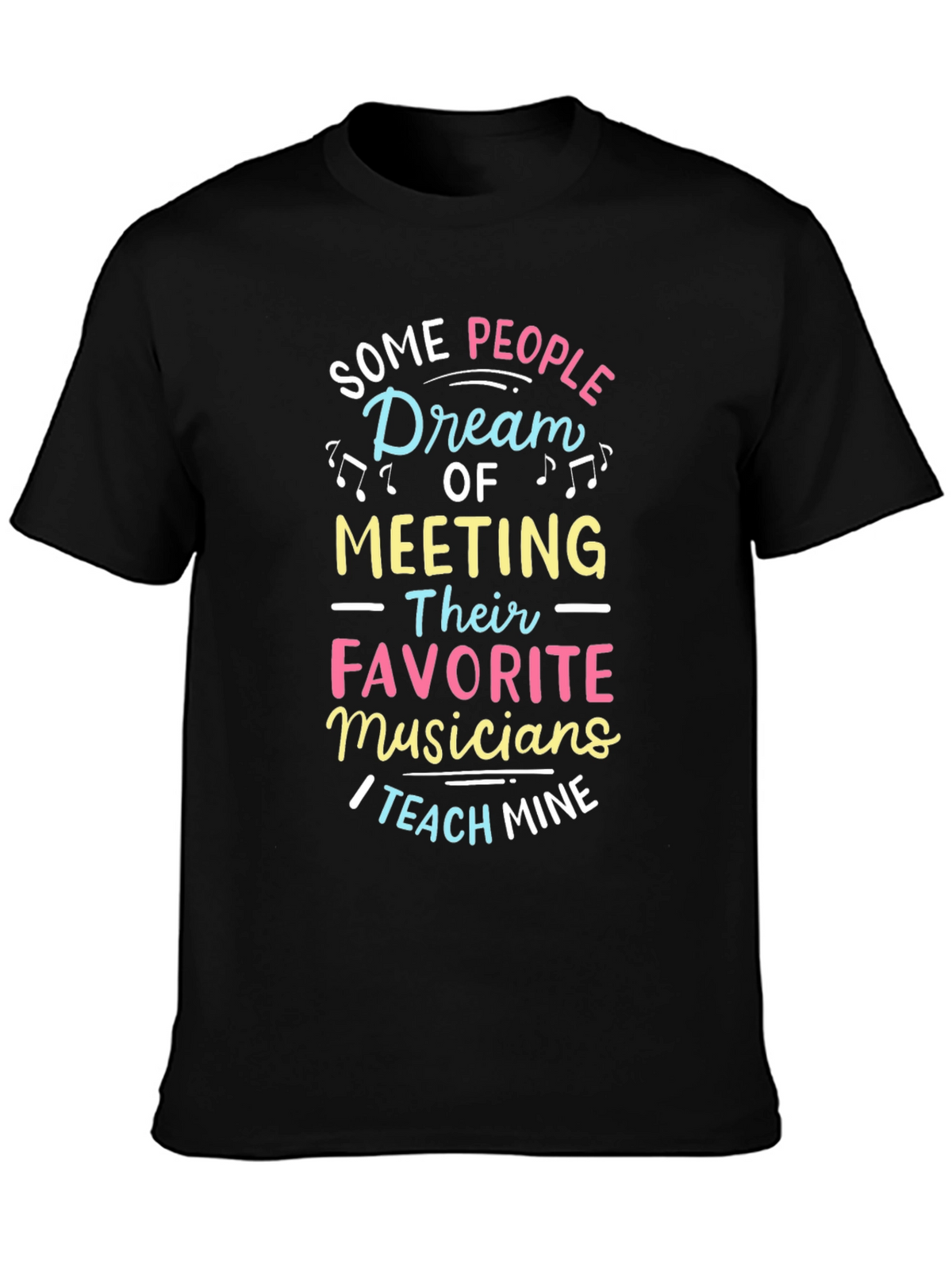 Musician Teacher Graphic Tee - Black