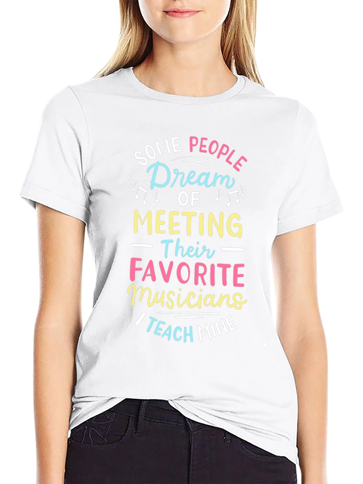 Musician Teacher Graphic Tee - Black