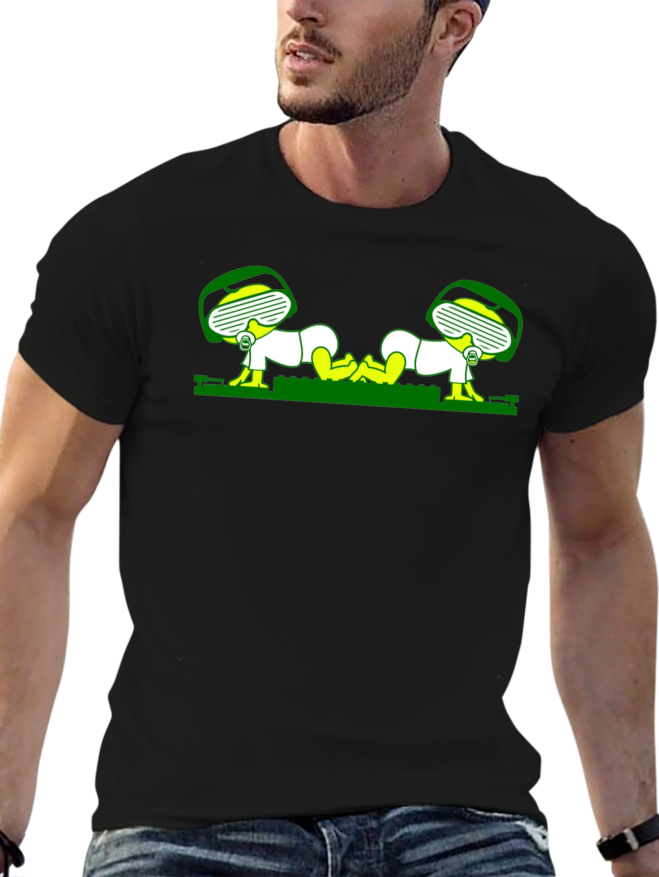 Novelty Graphic T-Shirt - Crawling Astronaut Babies